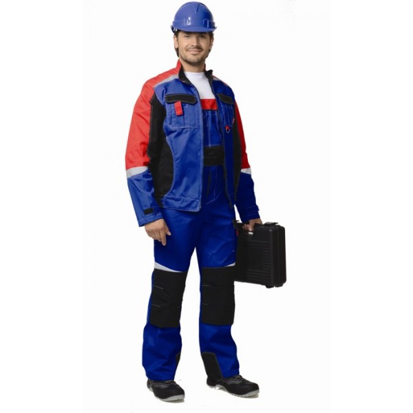 Костюм "Фаворит-Мега" кур. кор., п/к василек с чер. и крас. отд. и СОП (распродажа)