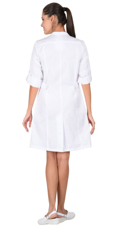 Халат "Глэм" женский белый (ЧЗ)