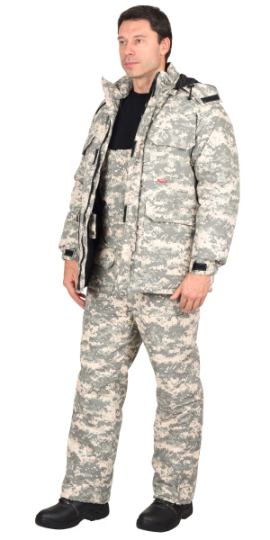 Костюм "Мустанг" зимний: куртка, п/комб. (тк.Рип-Стоп) КМФ Пустыня
