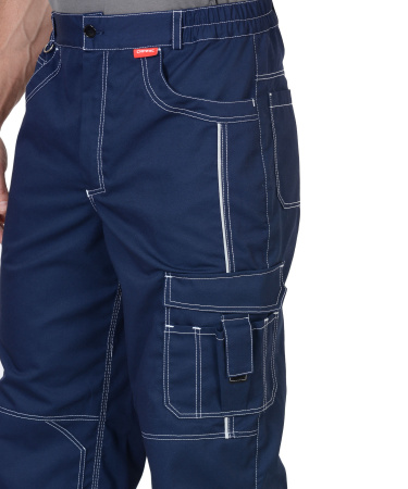 Брюки "Престиж" цв.синий, тк.Rodos (245гр.кв.м)