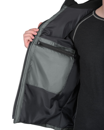 Жилет "Урбан" серый с черным тк. Дюспо