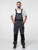 Полукомбинезон рабочий мужской №116 серый с черный, СОП, ткань Rodos