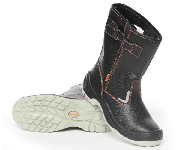 Сапоги «МИСТРАЛЬ» с металлическим подноском и стелькой, подошвой ПУ-ТПУ, иск. мех(SJ9133-S-W) Эталон