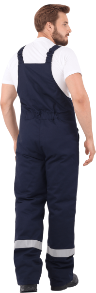 Костюм АНТИСТАТ зимний (Эксперт Стандарт СА-25, пл. 250) п/к, т.синий/васильковый (ЧЗ)