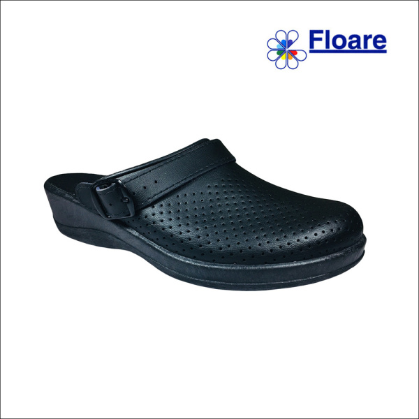 Сабо женские, черные, арт. 69530105 ЛЕРА нат. кожа, нат. стелька Молдшуз