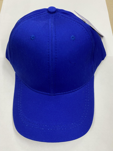 Бейсболки полувелюр 6-ти клинка Василек (синий)