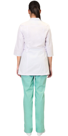 Костюм "СИРИУС-ВЕРОНА" женский белый с мятным (ЧЗ)