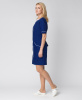 Халат женский Стелла (тк.ТиСи), т.синий/белый