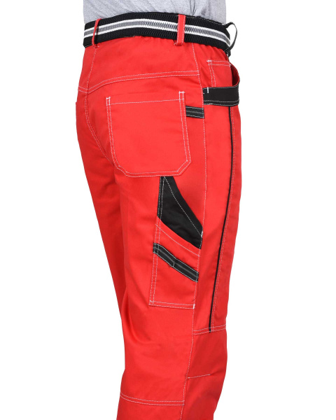 Брюки "Престиж" цв. красные с черным тк. Rodos (245гр.кв.м)