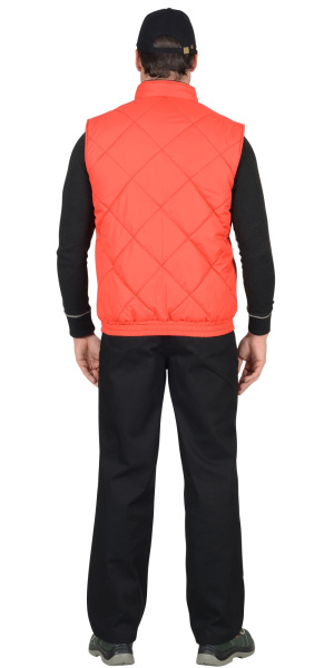 Жилет "Европа" (флис) красный с черным (ЧЗ)