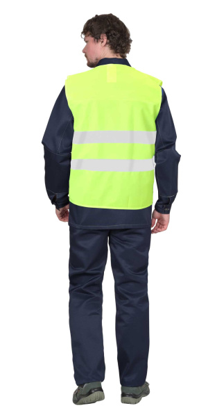 Жилет сигнальный SIRIUS кл.1, 2 СОП (трик.100 гр/м2) лимонный