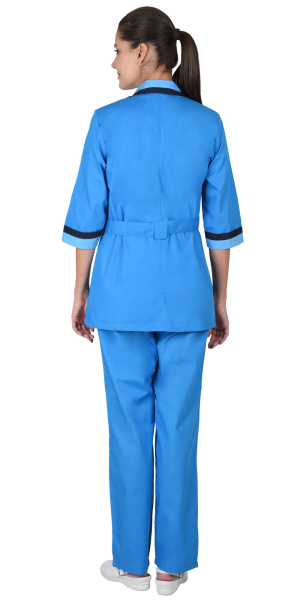 Костюм "Флора" женский: куртка, брюки тёмно-голубой (ЧЗ)