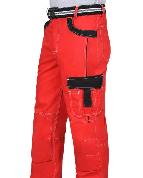 Брюки "Престиж" цв. красные с черным тк. Rodos (245гр.кв.м)