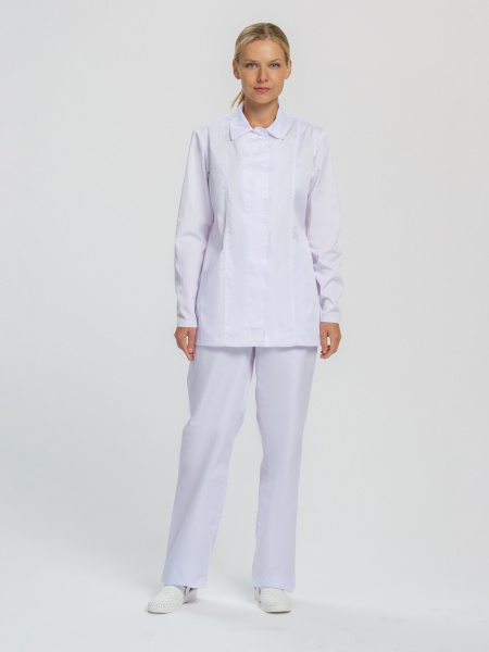 Костюм женский ХАССП-Премиум (ткань Салюс, 210), белый