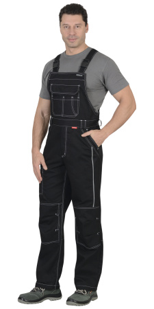 Полукомбинезон "ПРЕСТИЖ" черный, тк.Rodos (245 гр/кв.м) (ЧЗ)