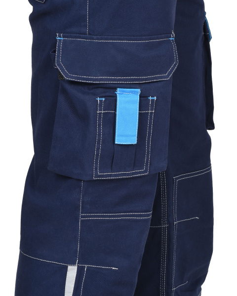 Брюки "ДЖЕТ" синие с голубым тк. стрейч с ВО